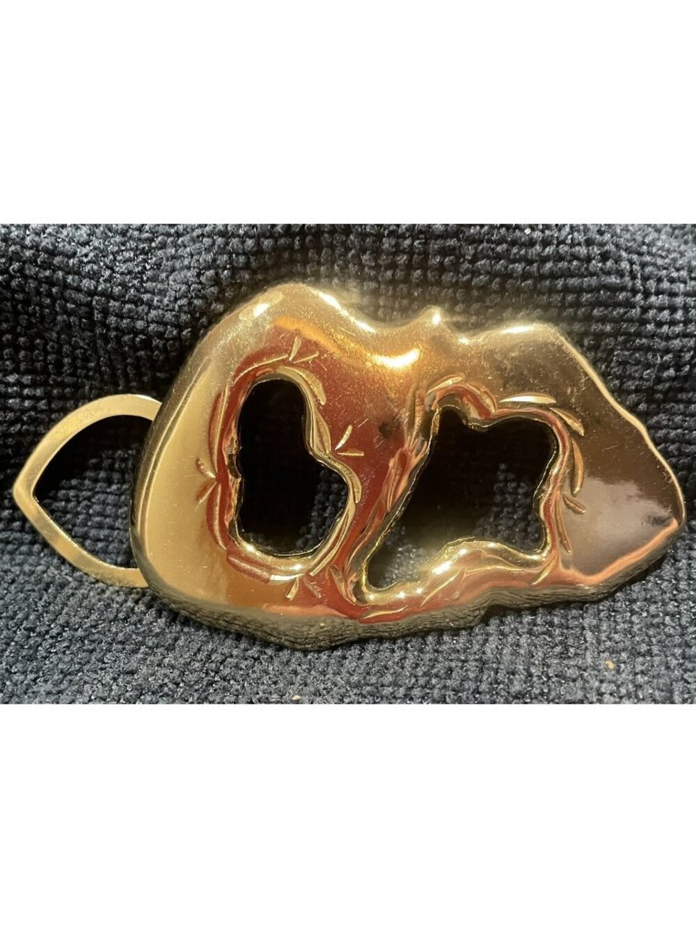 Art Noveaue Gold Scarf Buckle Clip